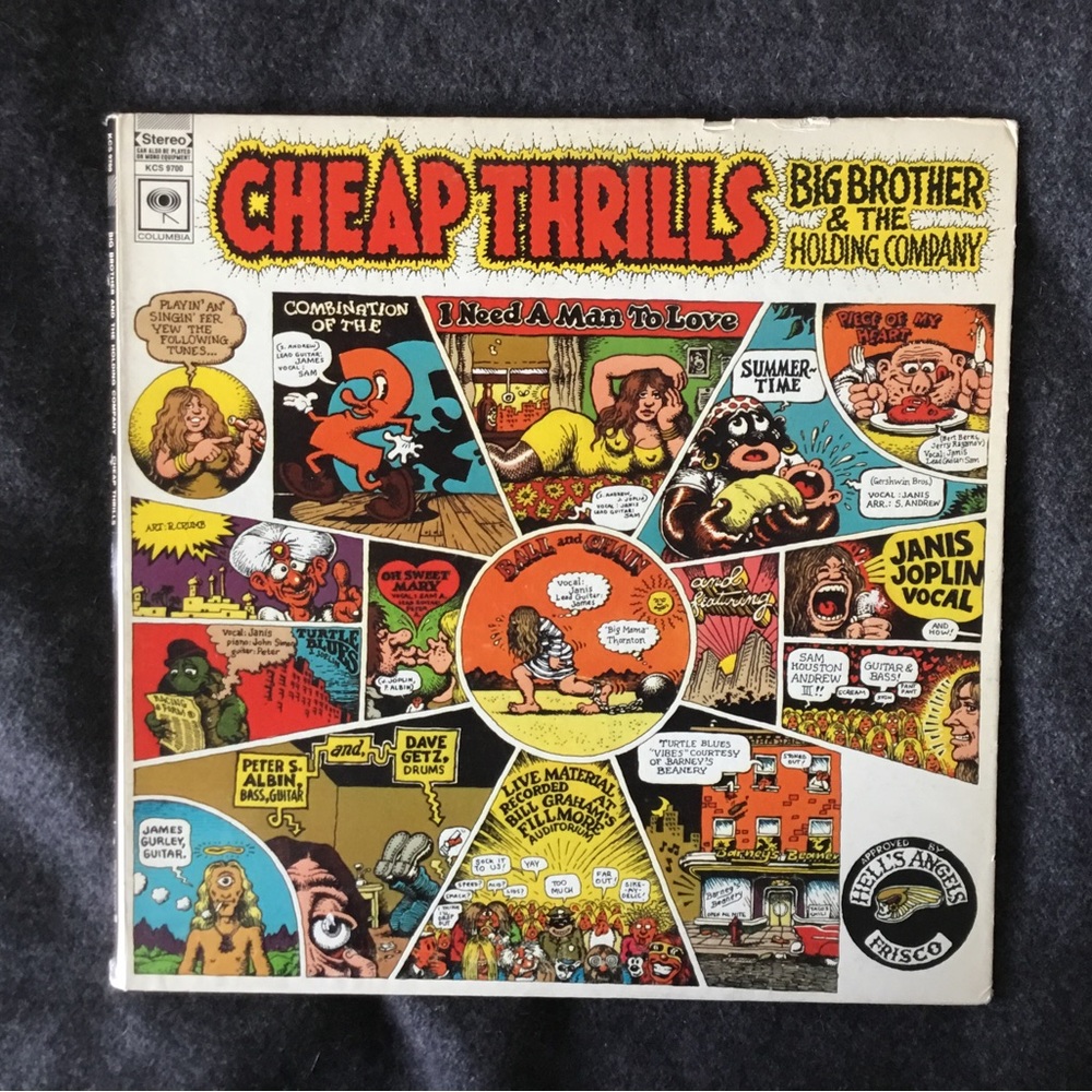 Cheap Thrills Vinyl LP by Big Brother & The Holding Company